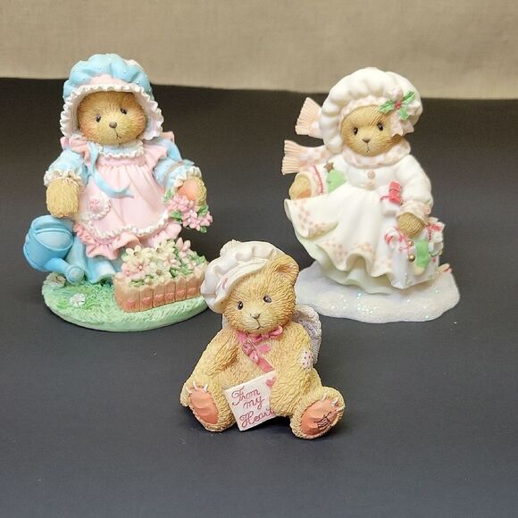 Cherished Teddies 3 Figurines - Picture 1 of 16